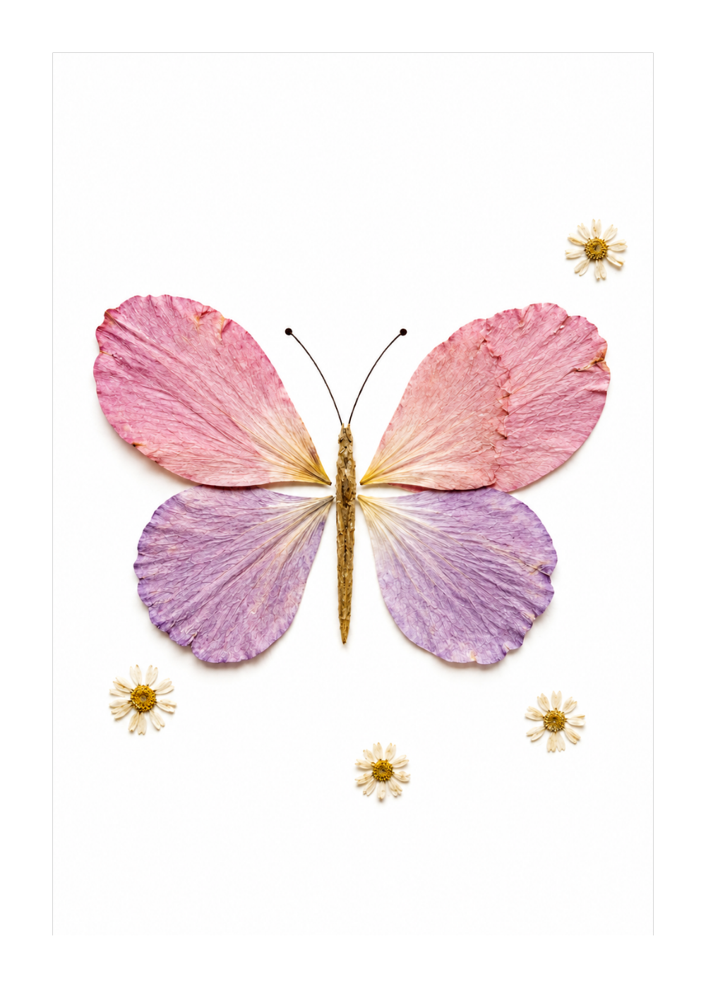 Botanisches Poster Schmetterling