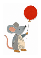 Papier-Collage Maus