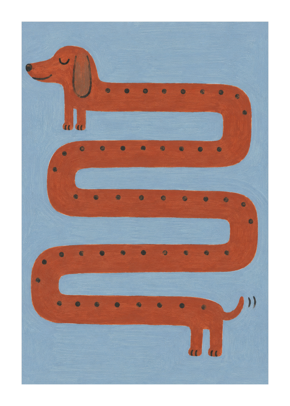 Kringeltiere Poster Dackel