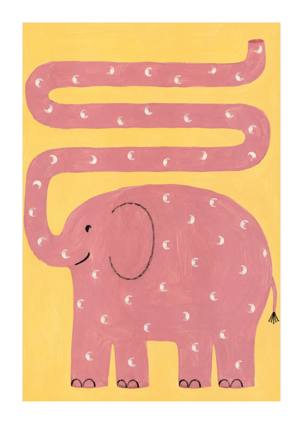 Kringeltiere Poster Elefant