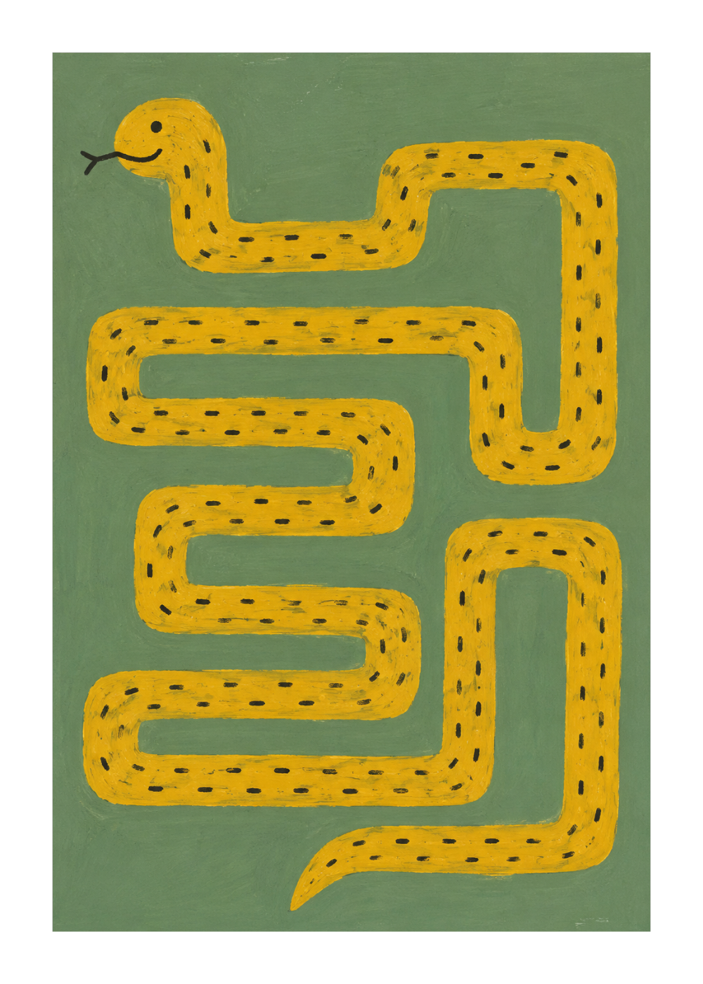 Kringeltiere Poster Schlange